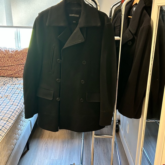 John Varvatos Made in Italy Wool Peacoat - Picture 8 of 8